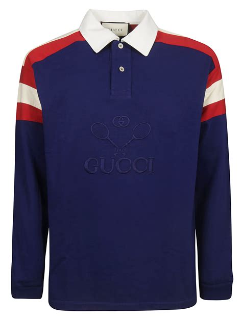 gucci polo t shirt sale|gucci long sleeve polo shirt.